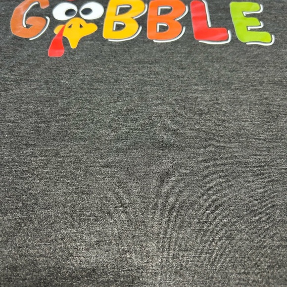 Women’s Gray Thanksgiving Holiday Gobble Graphic Tee size 2X. New without tags - Picture 2 of 9